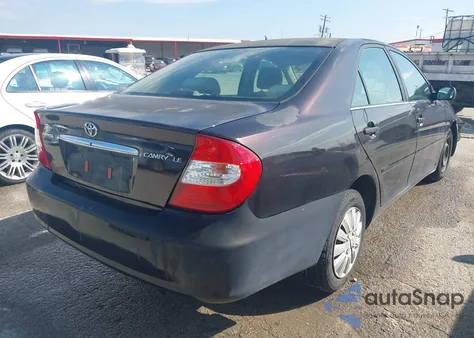 2004 Toyota Camry Le from USA, damaged, VIN JTDBE32K640272973